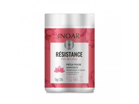 Inoar Resistance Flor de Lotus Mask Intensyviai regeneruojanti kaukė 1000g